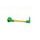 Lever guard ACCOSSATO DE001 with gold hose and joint right, aluminium