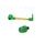 Lever guard in aluminium + left end ACCOSSATO DE004 with gold hose and joint right