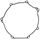 Tesnilo sklopke (Clutch cover gasket) WINDEROSA 816198 outer side