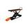 Motorcycle lift LV8 GOLDRAKE 600C FLOOR VERSION EG600CE.O with electro-hydraulic unit (black and orange RAL 2009)
