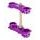 Triple clamps X-TRIG ROCS TECH 40201021 22mm Purple