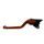 Clutch Lever ACCOSSATO ESC080 fixed CNC-worked aluminium, orange