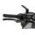 Brake lever without adapter PUIG 4.0 414NNO raztegljiva poklopna (extendable folding) black/gold