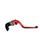 Ročica zavore ACCOSSATO EDF033 fixed CNC-worked aluminium, red