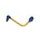 Lever guard ACCOSSATO DE002 with gold hose and joint left, aluminium