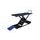 Motorcycle lift LV8 GOLDRAKE 600C FLOOR VERSION EG600CE.B with electro-hydraulic unit (black and blue RAL 5005)