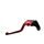 Clutch Lever ACCOSSATO ESH607 fixed CNC-worked aluminium, red