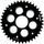 Rear sprocket STEALTH with alloy disc SUPERSPROX STEALTH with alloy disc RSA-737_530:40-BLK Črn 40T, 520