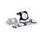 Windshield universal PUIG SEMI-FAIRING 9516H carbon look smoke