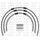 STANDARD Front brake hose kit Venhill POWERHOSEPLUS HON-1001FB-CB (3 cevi v kompletu) Carbon hoses, black fittings
