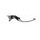 Adjustable folding lever ACCOSSATO LV009 in aluminium for original brake master cylinders srebrna