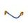 Lever guard ACCOSSATO DE002 with blue hose and joint left, aluminium