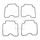 Float bowl gasket TOURMAX 4 pieces