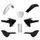 Set plastik POLISPORT 91502 White/Black