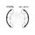 Brake shoe set EBC H339G grooved