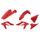 Set plastik POLISPORT 90787 Red Beta
