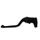 Clutch Lever ACCOSSATO EST955 fixed CNC-worked aluminium, black
