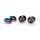 Bar ends PUIG SHORT WITH RIM 20611N colour rings included