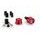 Bar ends PUIG SPEED 21016R rdeč UNIVERSAL M6 13-18mm.
