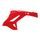 Radiator Scoops POLISPORT 8478600001 restyling Rdeč