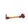 Lever guard ACCOSSATO DE002 with gold hose and joint left, aluminium