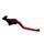 Ročica zavore ACCOSSATO EDF023 fixed CNC-worked aluminium, red