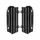 Radiator Louvers POLISPORT 8500300001 črna
