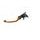 Adjustable folding lever ACCOSSATO LV014 in aluminium for original clutch master cylinders zlata