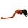 Clutch Lever ACCOSSATO ESS248 fixed CNC-worked aluminium, orange