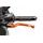 Clutch lever without adapter PUIG 260TR poklopna (foldable) orange/red