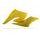 Radiator scoops POLISPORT 8410400001 (par) yellow RM 01