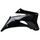 Radiator scoops POLISPORT 8426100001 (par) črna za YAMAHA YZ 250 F 2006-2009, YAMAHA YZ 450 F 2006-2009