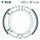 Brake shoe set EBC Y516G grooved