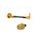 Lever guard in aluminium + left end ACCOSSATO DE004 with black hose and joint right