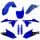 Set plastik POLISPORT 91405 blue yam 98