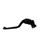 Clutch Lever ACCOSSATO ESK390 fixed CNC-worked aluminium, black