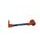 Lever guard ACCOSSATO DE002 with blue hose and joint left, aluminium
