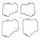 Float bowl gasket TOURMAX 4 pieces