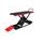 Motorcycle lift LV8 GOLDRAKE 800HC FLOOR VERSION EG800HCE.R with electro-hydraulic unit (black and red RAL 3002)