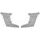Forehead upper ventilation covers CASSIDA CYKLON bela par