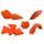 Set plastik POLISPORT 90652 orange KTM