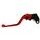 Clutch Lever ACCOSSATO ESS248 fixed CNC-worked aluminium, red