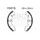 Brake shoe set EBC H347G grooved includings springs