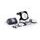Windshield universal PUIG SEMI-FAIRING 9516F carbon look dark smoke