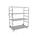 Fairing trolley with 3 shelves LV8 EQC3R.PRC.G zelena