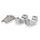 Risers PUIG 22142P srebrna height 20mm, d 29mm