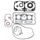 Complete gasket kit WINDEROSA 711316 with seals
