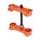 Triple clamps X-TRIG ROCS TECH 40504008 22mm Oranžna
