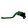Clutch Lever ACCOSSATO ESD037 fixed CNC-worked aluminium, green