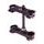 Triple clamps X-TRIG ROCS TECH 40704007 22mm Črn